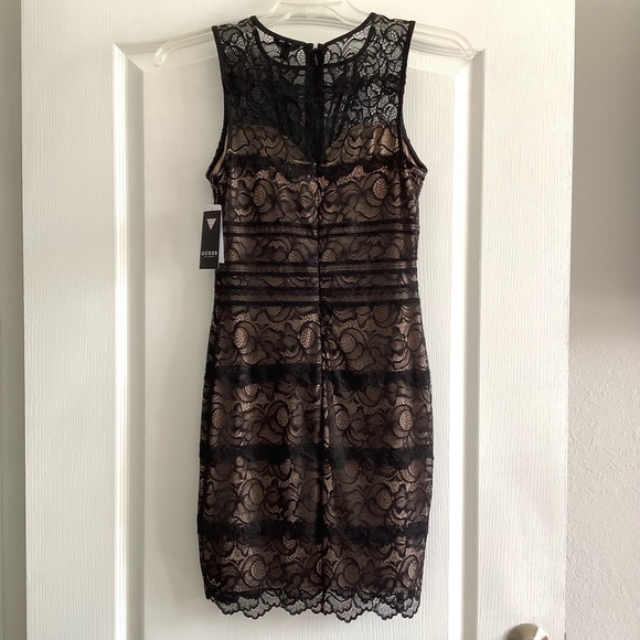 GUESS "KASON" BODYCON WOMEN'S BLACK DRESS - SIZE S - Picture 2 of 11
